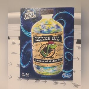 Snake Oil Card Game 2016 Hasbro It Cures What Ails Ya Complete 3-10 players 10+